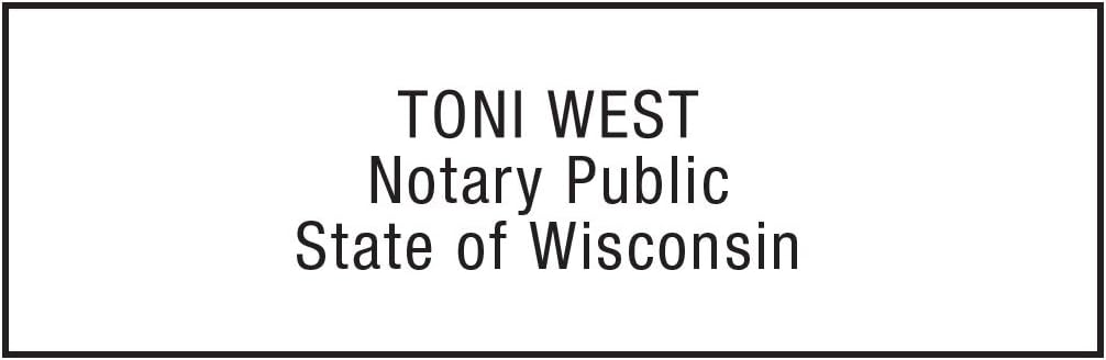 Notary Stamp for State of Wisconsin- Self Inking Stamp, Customize Online