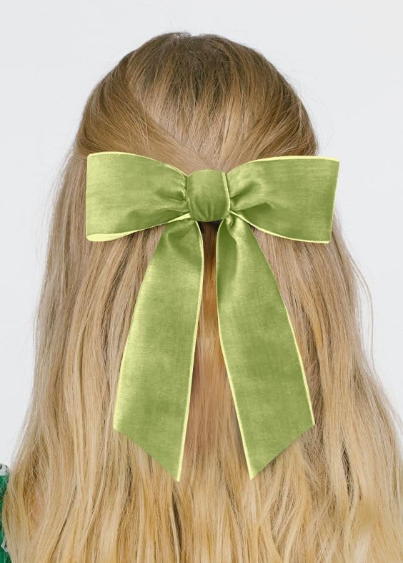 Sage Green Velvet Ribbon 1.5'' 25 Yards for Christmas Tree, Gift Wrapping, Flower Bouquet, Wreath Decorations, Bow Making