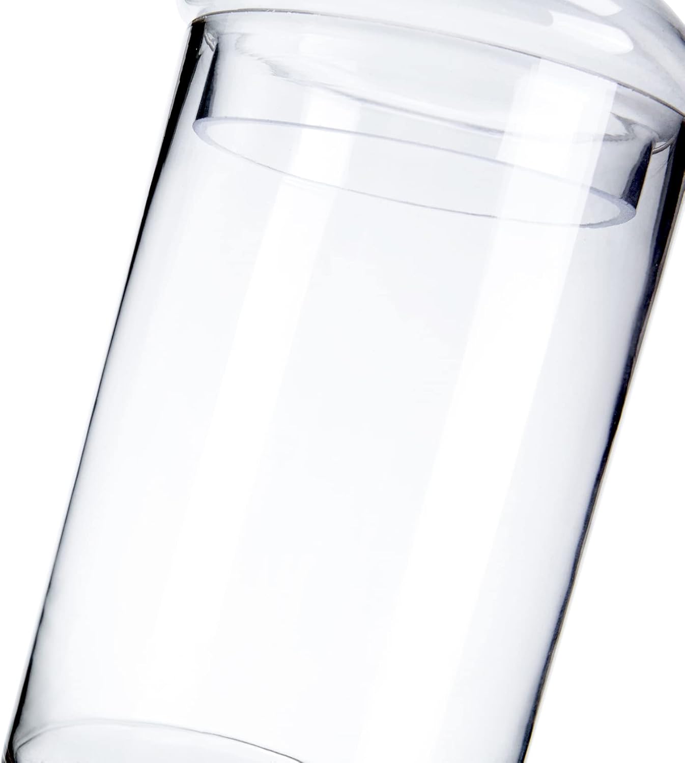 Glass Apothecary Jars, Clear Candy Bowl Dishes Holder Elegant Storage Buffet Display, Decorative Wedding Candy Organizer Canisters (Height: 15.5" Body: 5")