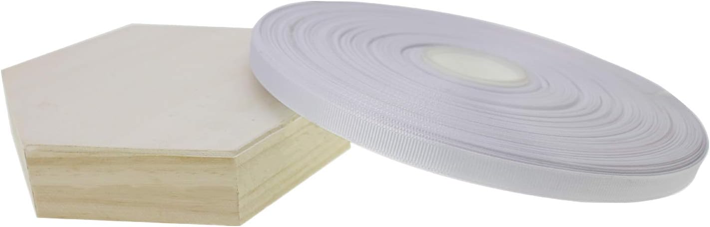 Jesep One Roll 100 Yards 3/8" Soild Grosgrain Ribbon Boutique Gift Wrapping Package Ribbon, DIY Crafts Bow Hair Headband Accessories Assorted Ribbon#29(3/8" 10mm, White)