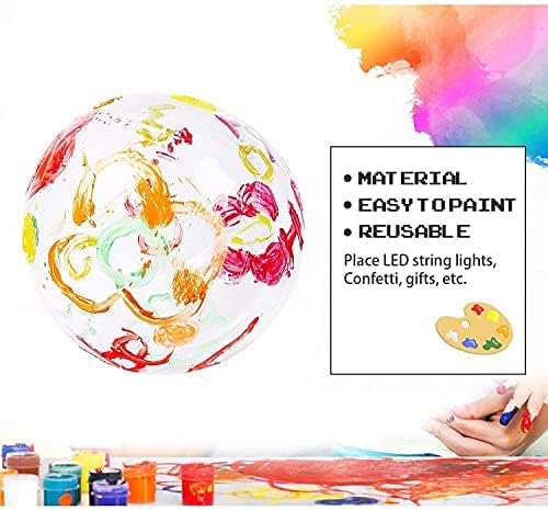 LED Balloons Light Up - Clear, Transparent, Green with Battery for Party, Birthday, Anniversary, Wedding