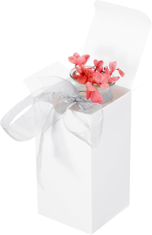 UnicoPak 10 Pack 3x3x6 Gift Boxes Bulk White Small Gift Boxes, Ideal for Birthday Gifts Christmas Gifts Party Favors Homemade and Business