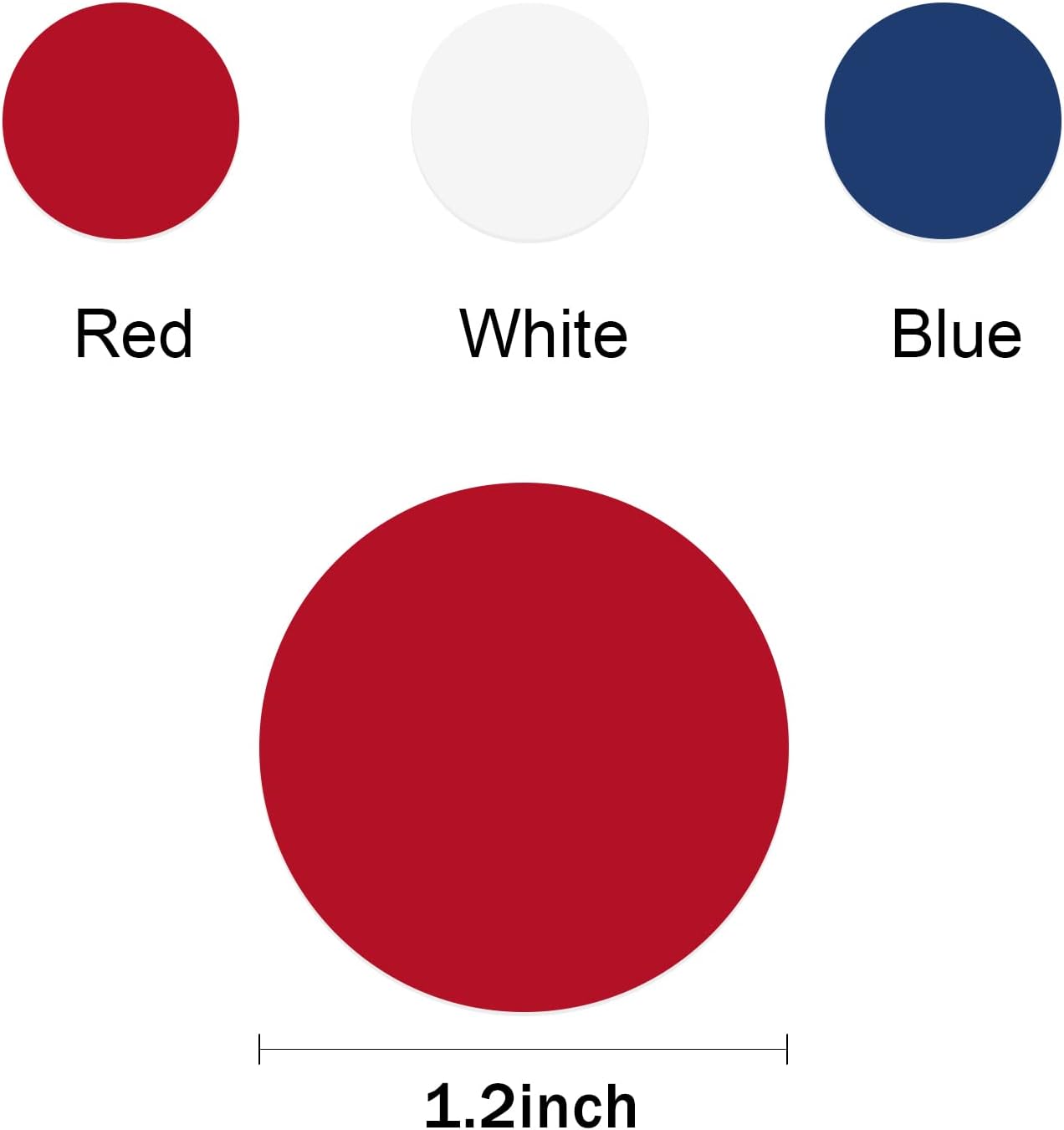 Red White Blue Party Decorations - 300Pcs Confetti Paper Dot Birthday National Day Patriotic American theme Table Decor