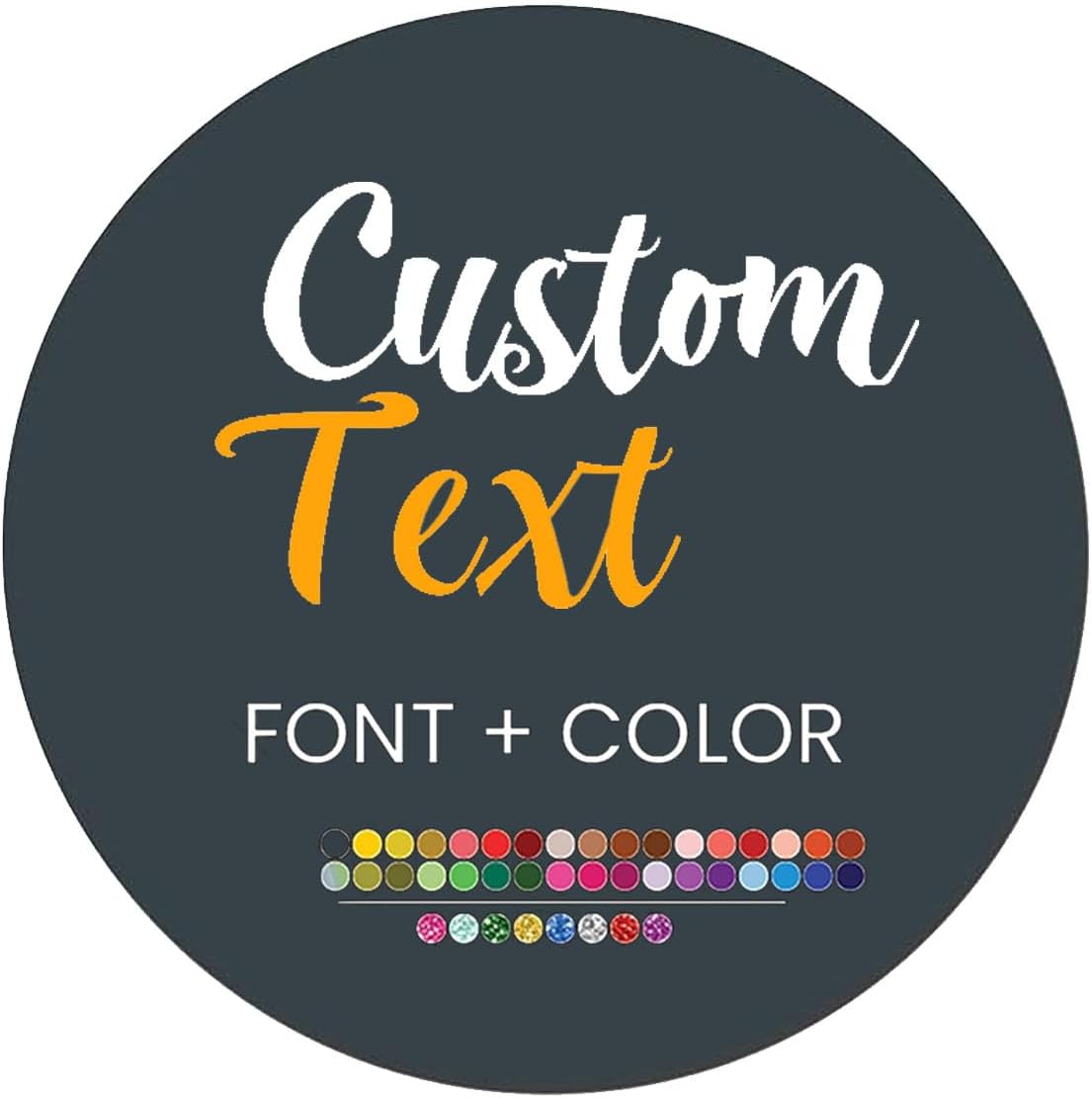 Custom Stickers for Weddings, Birthdays & Businesses - Personalized Labels with Your Logo - Waterproof, Fade and Heat Resistant - Pack of 100-1000 (Custom Text, 2.5 Inch)