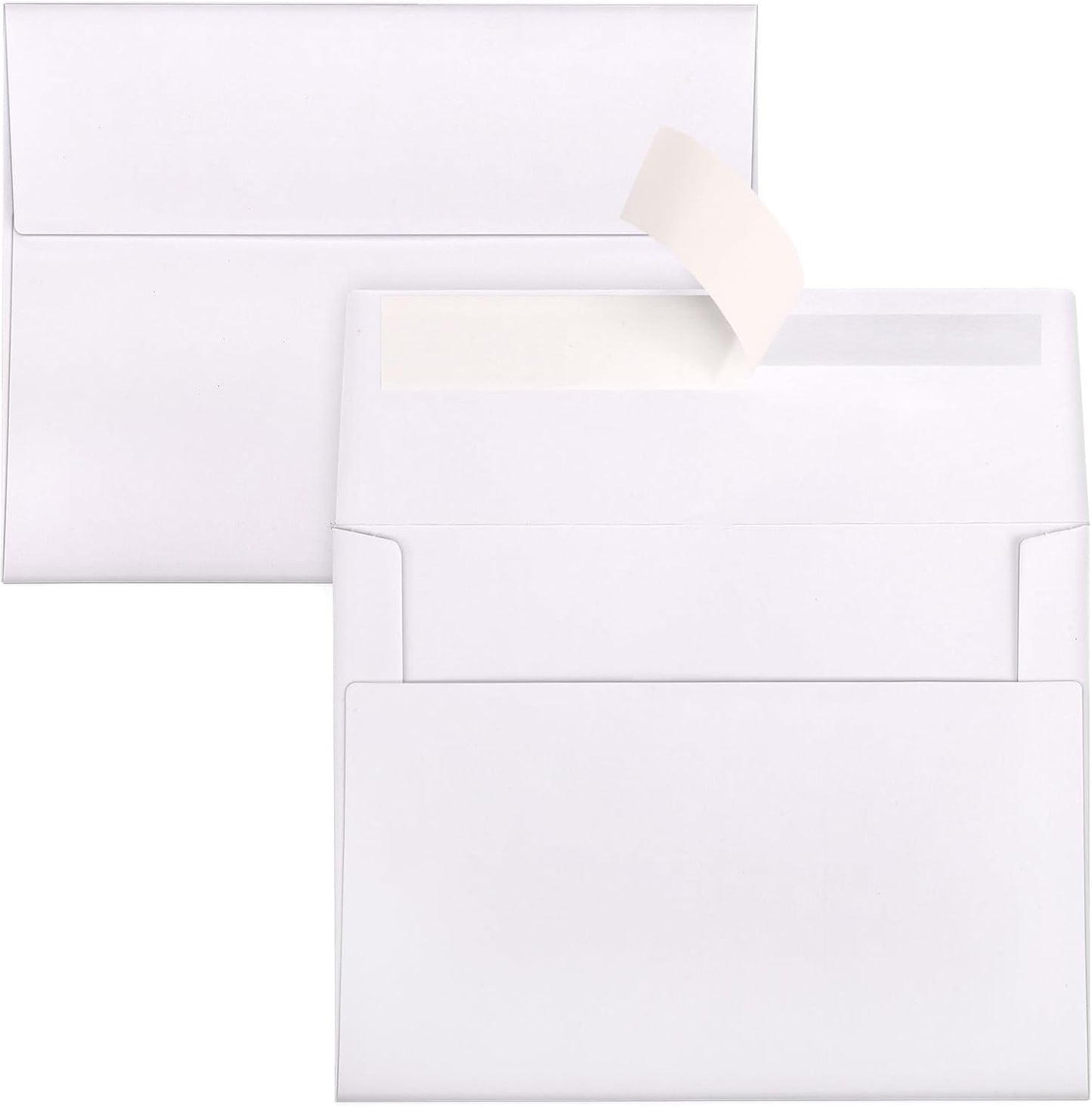 500 Pack A2 Invitation Envelopes - White Envelopes Self Seal, 4-3/8 x 5-3/4 Wedding Envelope Bulk for Photos, Postcards, RSVPs, Thank You Notes, Greeting Cards, Announcements