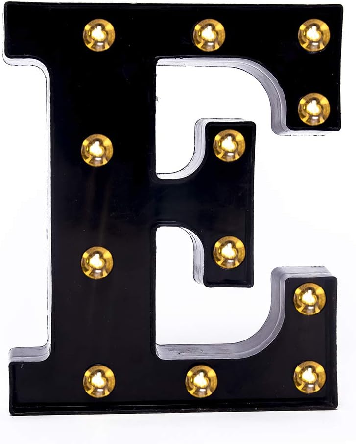 Foaky Black LED Marquee Number Lights Sign Light Up Marquee Number Lights Sign for Night Light Wedding Birthday Party Battery Powered Christmas Lamp Home Bar Decoration