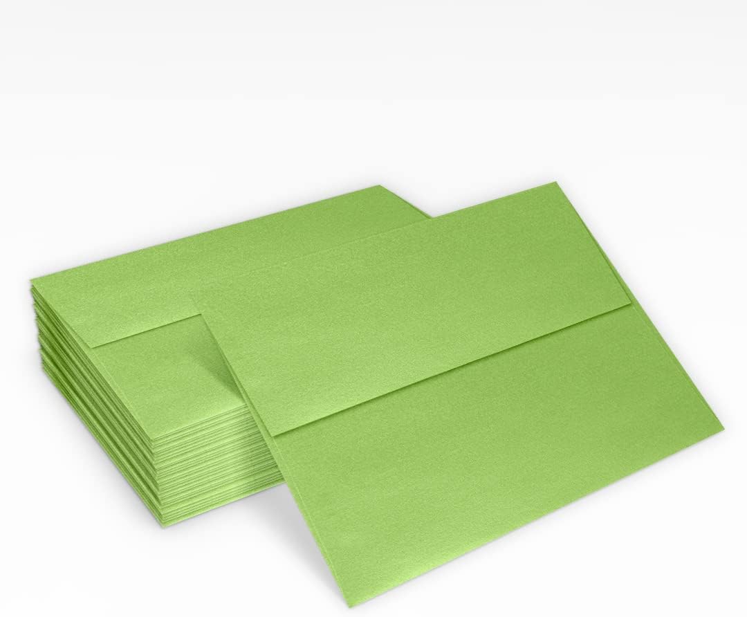 LUXPaper A7 Invitation Envelopes | Peel & Press | 5 1/4" x 7 1/4" | Fairway Metallic | 80lb. Text | 500 Qty