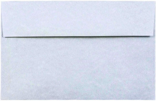 JAM PAPER A10 Parchment Invitation Envelopes - 6 x 9 1/2 - Blue Recycled - 50/Pack