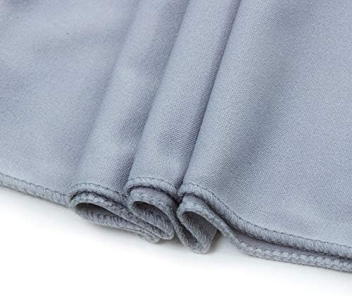 VDS Pack of 125 PCS | Light Silver | Spandex Chair Sashes Bows Without Buckle | Stretch Elastic Banquet Universal Folding Chair Band Tie with for Wedding Party Conference Celebration Event Decoration