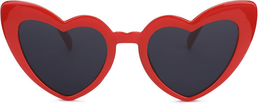 YOGFIT Heart Sunglasses for Women Fashion Classic Love Eye Protection Sunglasses Vintage Cute Heart Sunglasses