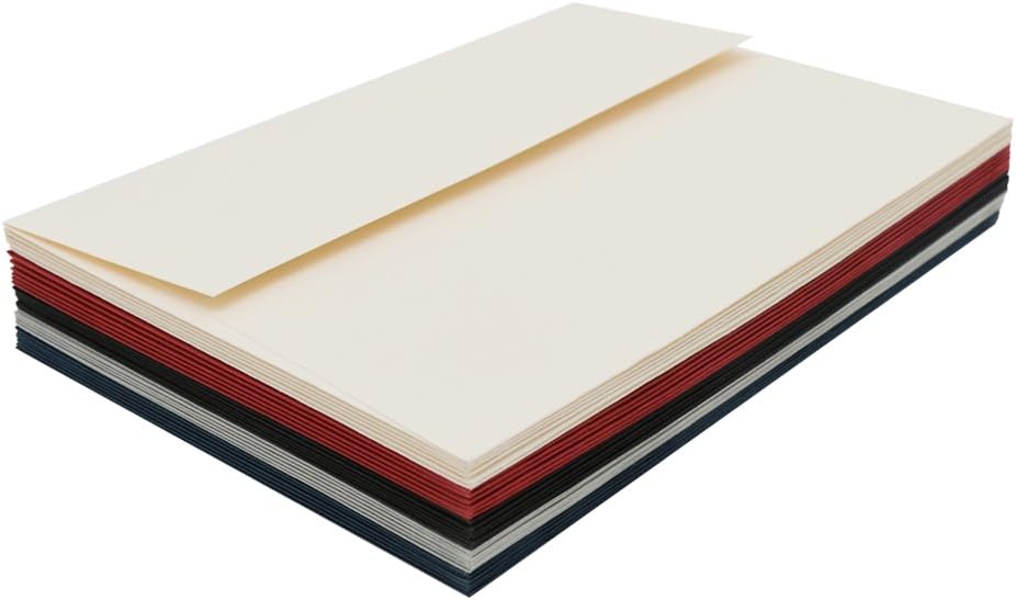 A7 ivory Invitation 5x7 Envelopes - Self Seal, Square Flap,Perfect for 5x7 Cards, Weddings, Birthday, invitations, Graduation, Baby Shower, 5.25 x 7.25 Inches, 100 Pack, ivory