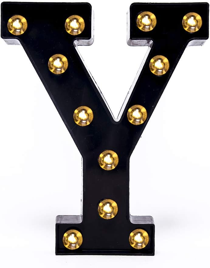 Foaky Black LED Marquee Number Lights Sign Light Up Marquee Number Lights Sign for Night Light Wedding Birthday Party Battery Powered Christmas Lamp Home Bar Decoration