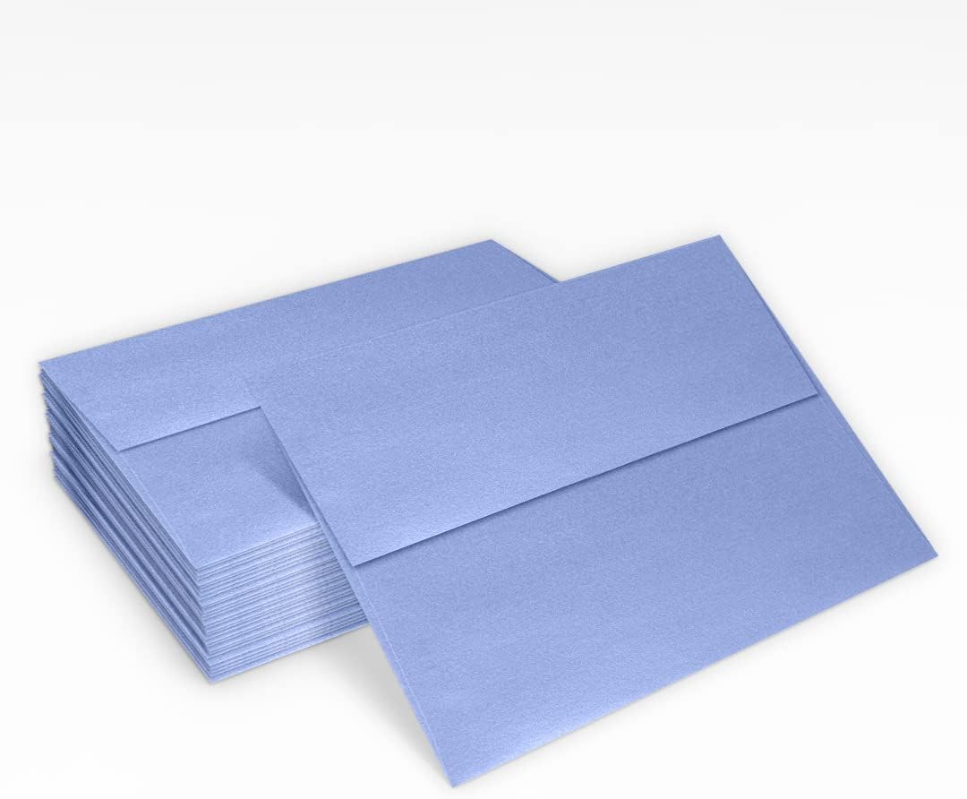 LUXPaper A7 Invitation Envelopes | Peel & Press | 5 1/4" x 7 1/4" | Vista Metallic | 80lb. Text | 500 Qty