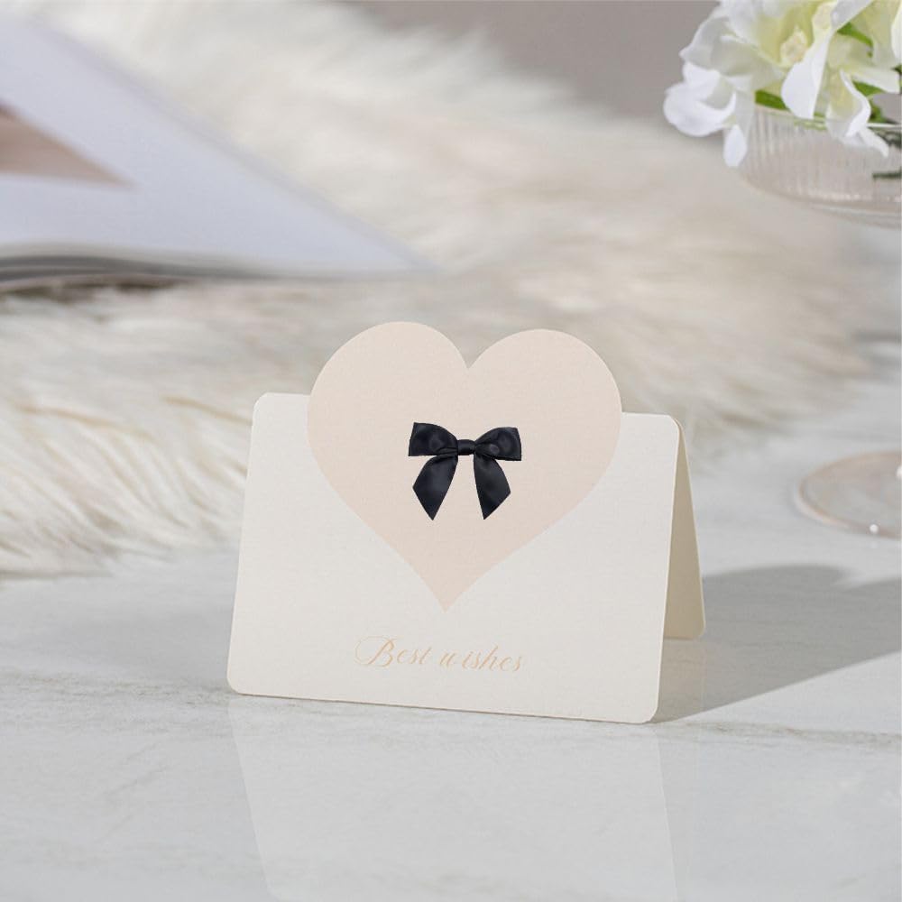 2.5" Hgzgch Black Satin Ribbon Bow for Gift Wrapping, Premade Bows for Crafts, Cake, Party Favors, Handmade Bows with Double-Sided Tape, Self Adhesive Gift Bows for Presents, Treats, Christmas - 50pcs