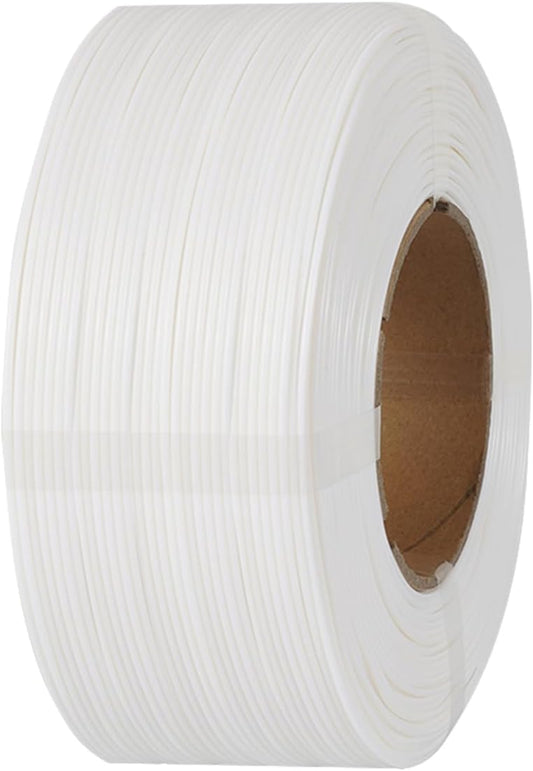 Kingroon PLA Filament 1.75mm Without Tray 3D Printer Filament 1kg PLA Filament Dimensional Accuracy +/- 0.02mm,Fit Most FDM Printer,White