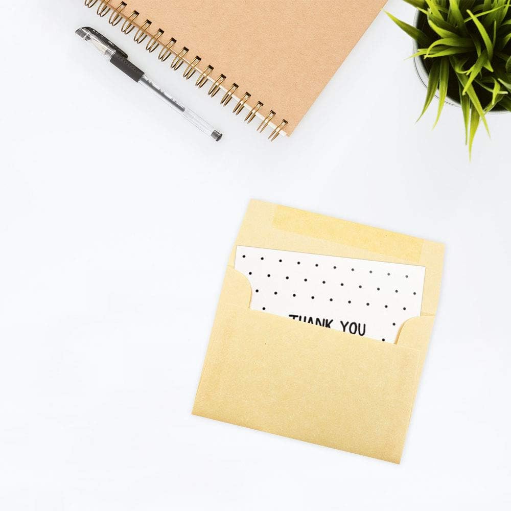 JAM PAPER 4Bar A1 Parchment Invitation Envelopes - 3 5/8 x 5 1/8 - Antique Gold Recycled - 50/Pack