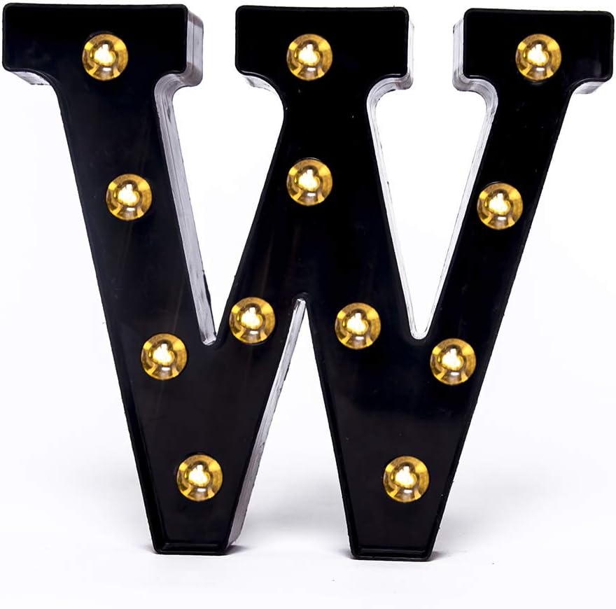 Foaky Black LED Marquee Number Lights Sign Light Up Marquee Number Lights Sign for Night Light Wedding Birthday Party Battery Powered Christmas Lamp Home Bar Decoration