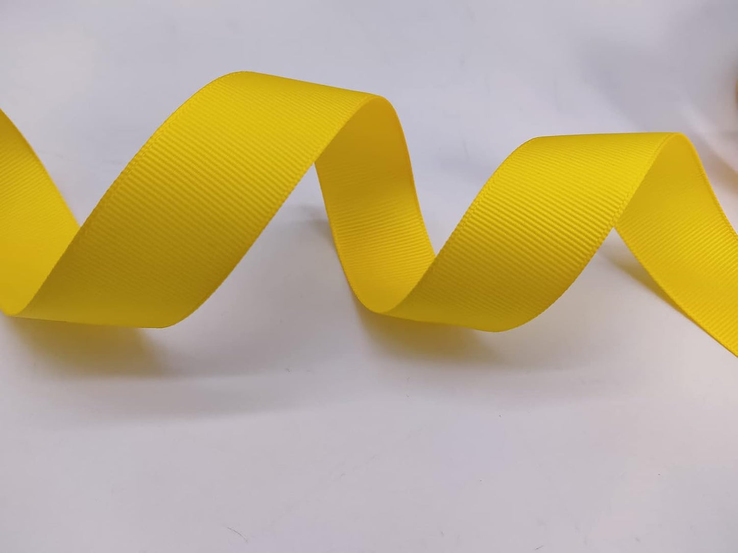 Jesep One Roll 100 Yards Soild Grosgrain Ribbon Boutique Gift Wrapping Package Ribbon, DIY Crafts Bow Hair Headband Accessories Assorted Ribbon #642 (1" 25mm, Gold)