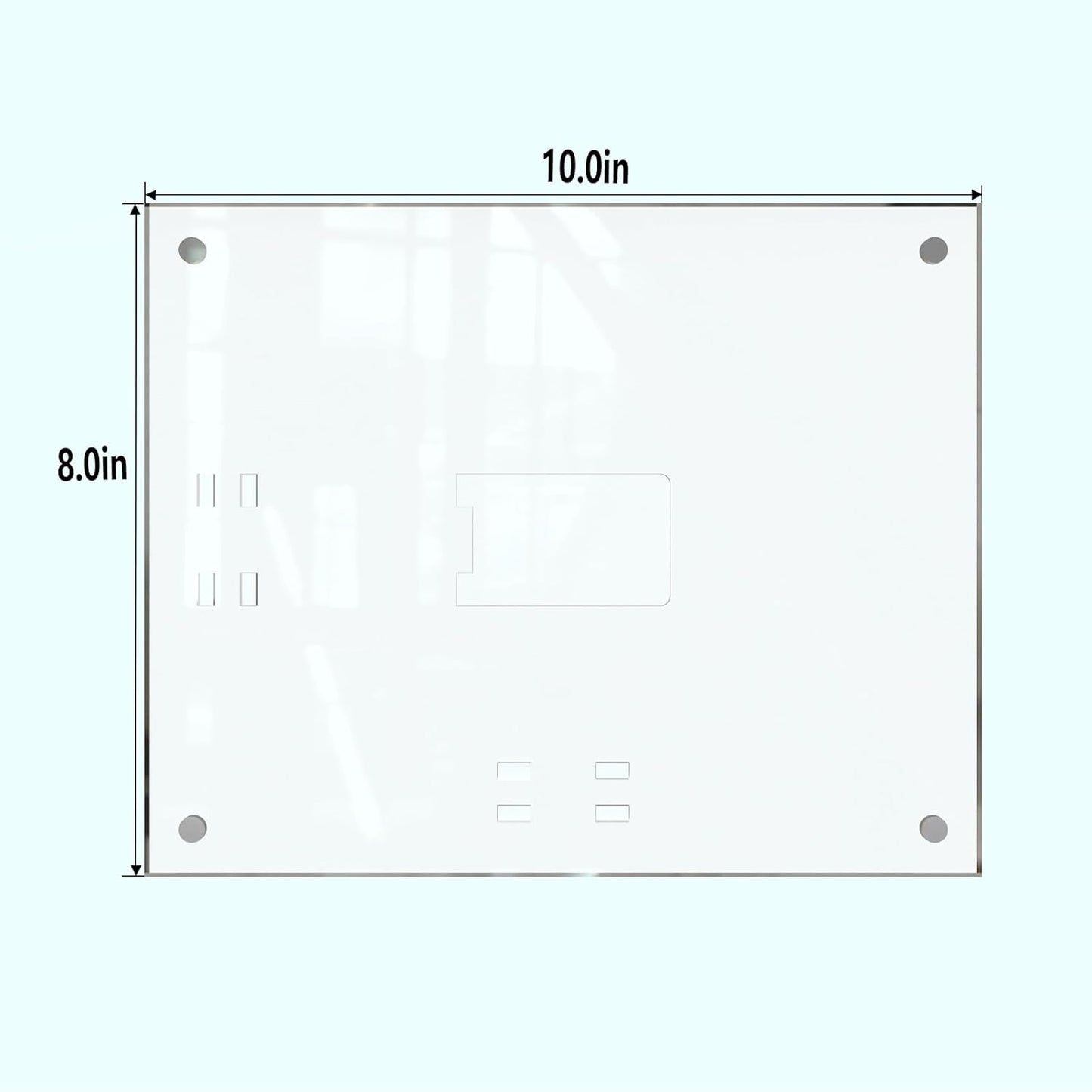 HELPLEX Picture Frames, 3 Pack 8x10 inch Acrylic Picture Frame Clear 8 x 10 Photo Frames Magnetic Picture Frames Ready for Tabletop Display, Effectively Protect Photos from Fading and Yellowing