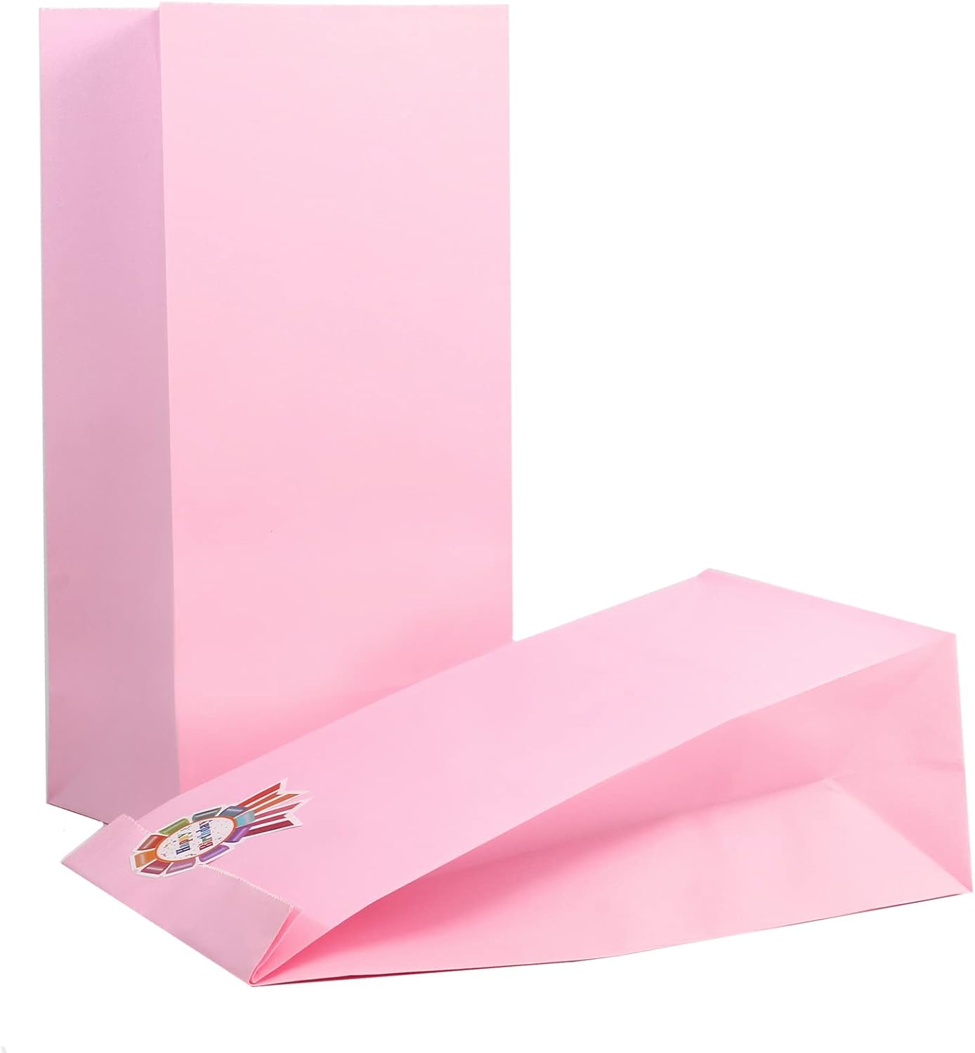 Oletx 30-Pack Pink Party Favor Paper Bags for Birthday,Treat,Goodie, Candy, Paper Lunch Bags, Babyshower,Valentine's Day,Mother's Day