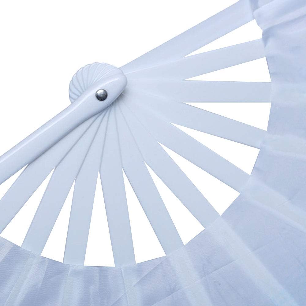 ZooBoo 2Pcs Traditional Chinese Folding Dance Fan - Elegant Taichi Kungfu Performance Accessory