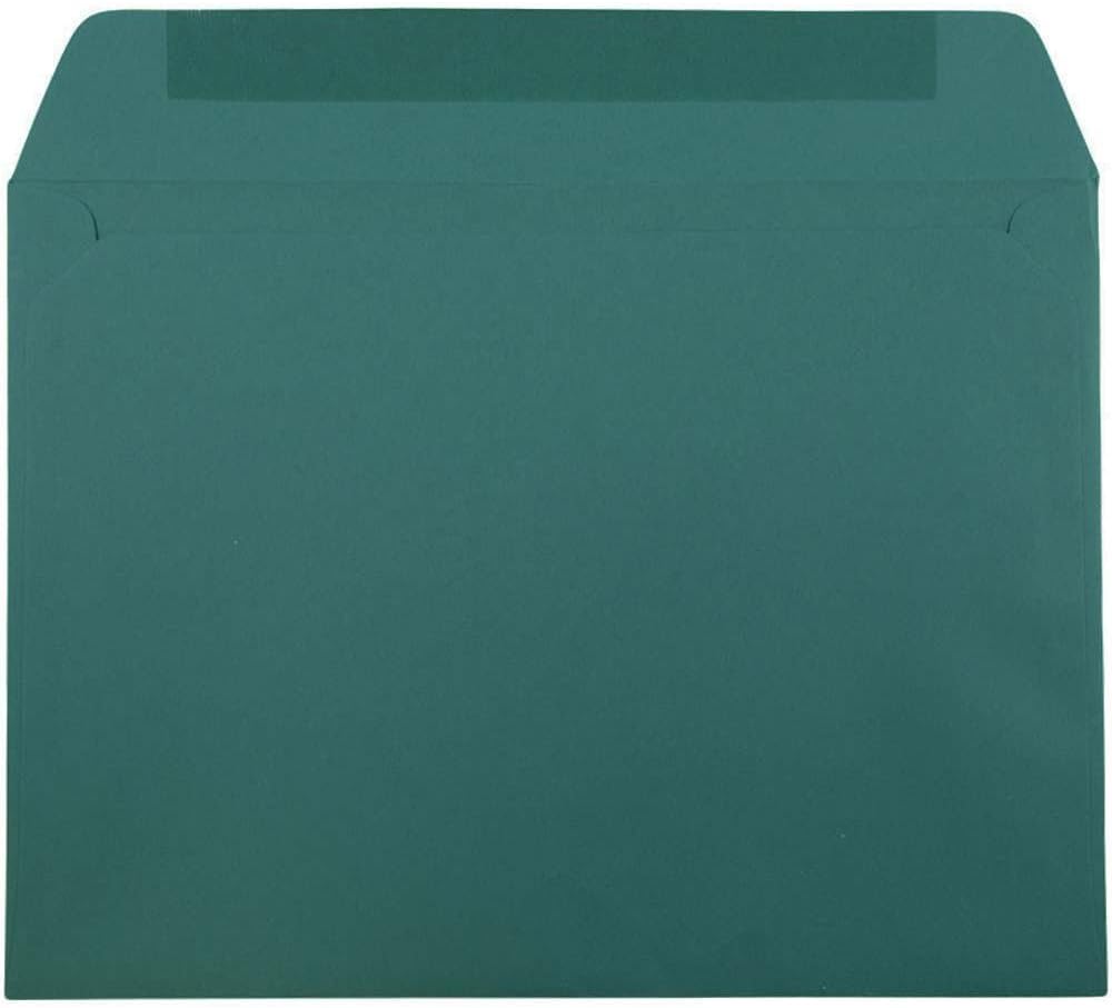 JAM PAPER 9 x 12 Booklet Premium Envelopes - Teal - 50/Pack