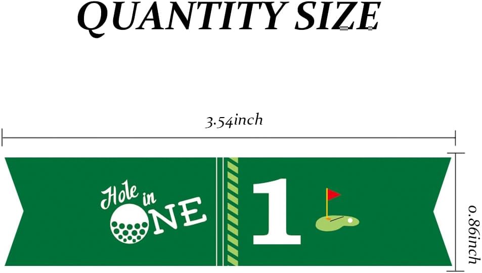 Golf Themed Birthday Party Straw Decor, 20 PCS Hole In One 1st Birthday Disposable Paper Cocktail Drinking Straw With Flag Tag for Baby 1st Birthday Party Decorations (Hole In 1)