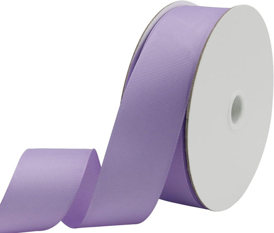 One Roll 50 Yards Soild Lavender Grosgrain Ribbon 1 1/2 inch Flower Bouquets Ribbons-1.5 inch Thick Gift Wrapping Ribbon-DIY Crafts Bow Hair Headband Accessories Ribbons #430(38mm)