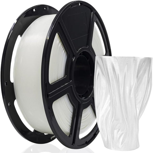 FLASHFORGE 3D Printer Filament, PLA PRO Filament 1.75mm, 1KG Spool (2.2lbs), Dimensional Accuracy +/- 0.02mm for FDM 3D Printers, Better Tenacity & No Knotting (Transparent)