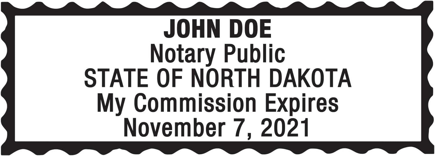Notary Stamp for State of North Dakota- Self Inking Stamp, Customize Online
