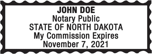 Notary Stamp for State of North Dakota- Self Inking Stamp, Customize Online