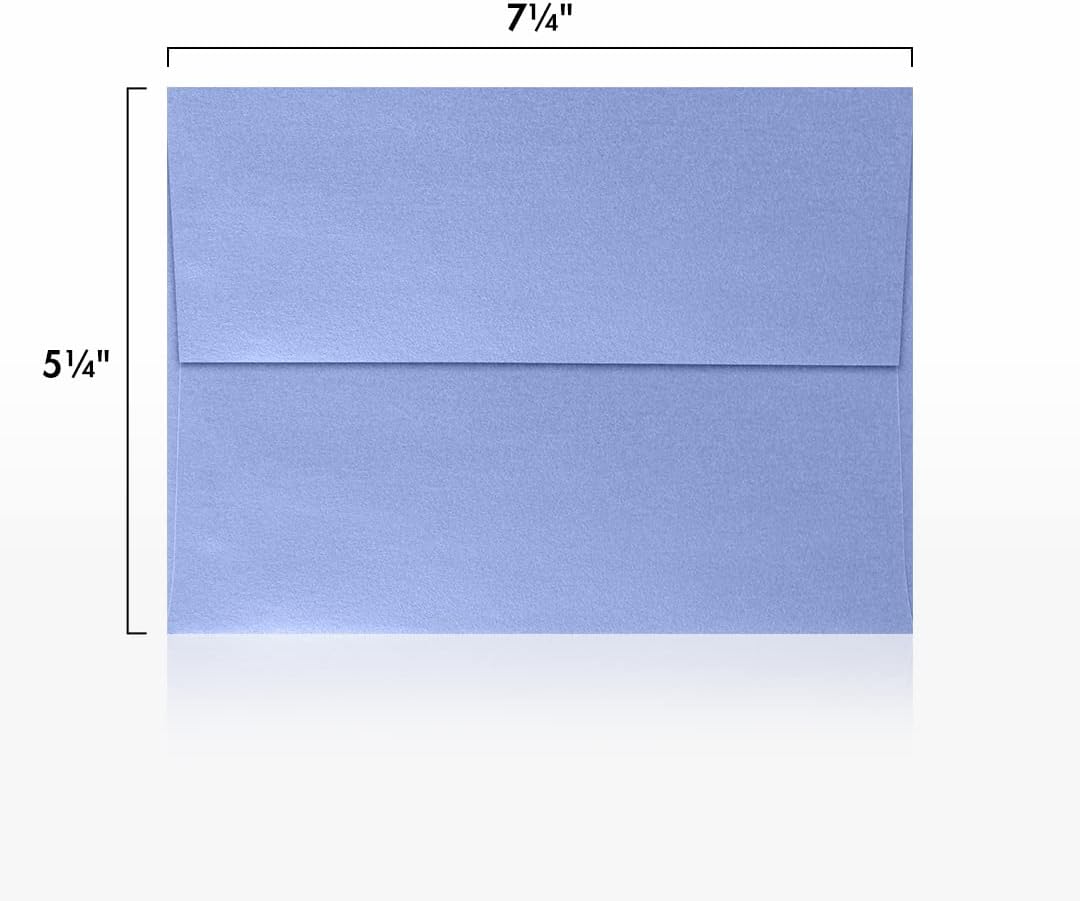 LUXPaper A7 Invitation Envelopes | Peel & Press | 5 1/4" x 7 1/4" | Vista Metallic | 80lb. Text | 250 Qty