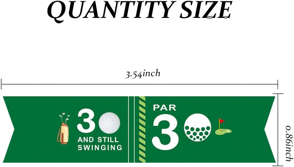 Golf Themed Birthday Party Straw Decor, 20 PCS Par 30 And Still Swinging Birthday Disposable Paper Cocktail Drinking Straw With Flag Tag for Par 30 Golf 30th Birthday Party Decorations (Par 30)