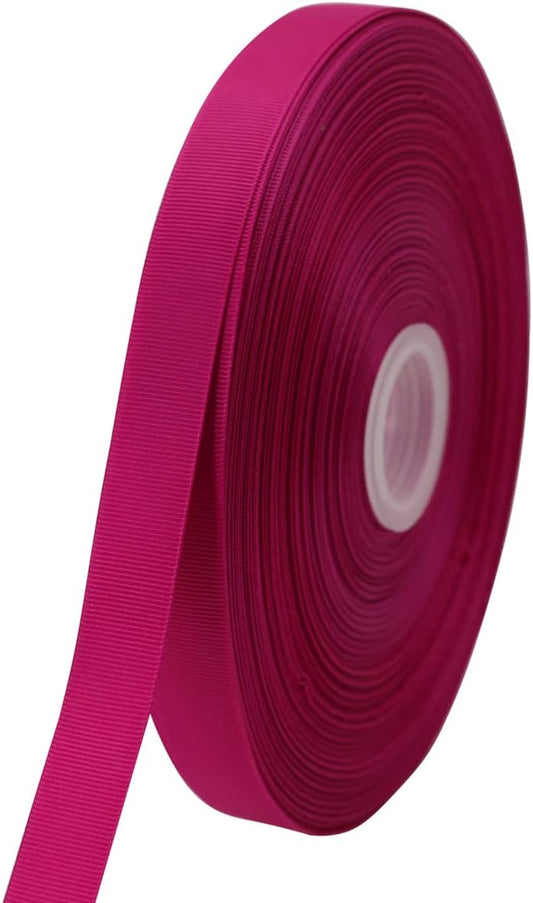Rose Grosgrain Satin Polyester Ribbon 3/4 inch 100 Yards Wedding Gift Wrapping DIY Crafts Bow Hair Accessories 20mm Wide Fabric Ribbon