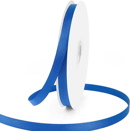 3/8" X 50 Yards Royal Blue Grosgrain Ribbon, Premium Grosgrain Ribbon for Sewing, Gift Wrapping, Bow Making, Wedding Decor, Wrapping and More (Royal Blue)