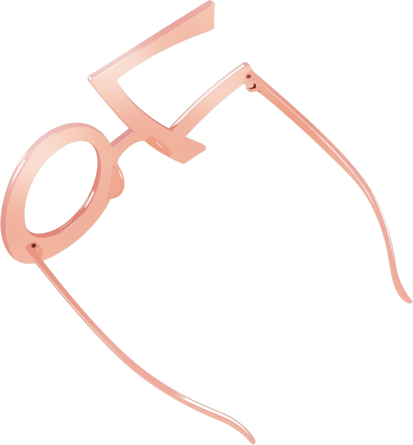 70th Birthday Glasses - 6 Pairs Rose Gold 70 Years Old Glasses with Rhinestones Frame, Funny Plastic Costume Photo Booth Props for 70th Anniversary Party Decorations