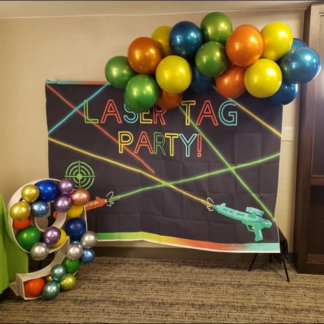 Metallic Colorful Balloons 50 pcs 12 inch Colorful Balloons Double Layer Multicolor Balloons are More Durable Suitable for Wedding, Birthday Party Balloon Decoration.