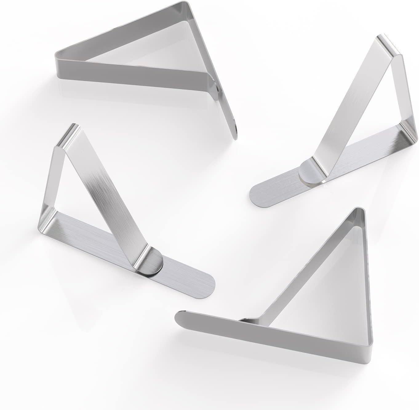 TriPole Tablecloth Clips 16 Pack Large Picnic Table Cover Clips Stainless Steel Tablecloth Clamps for Outdoor Home Kitchen Restaurant Wedding Party, Fit for 1.7”-2.75” Thick Folding Wooden Tables