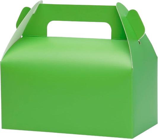 UnicoPak 30 Pack Green Gable Treat Boxes Party Favor Goodie Bag Boxes for Candy Treats Snacks Cookie Toys for Birthday Party Special Events, 6.5x3.5x3.5 Inches