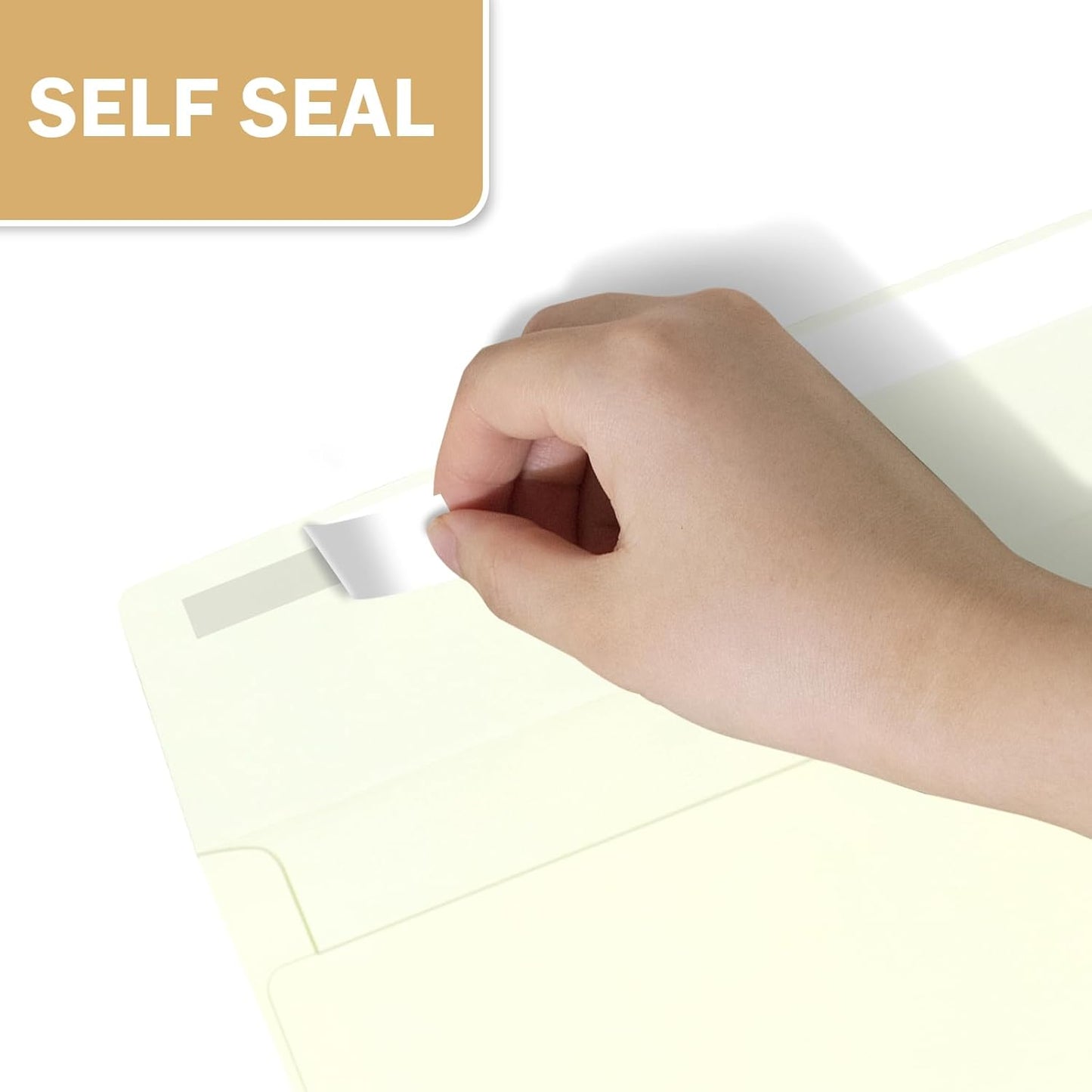 A9 Envelopes Ivory 5.75x8.75 Invitation Envelopes Self Seal Pack of 50 Blank Envelopes for Cards Ivory