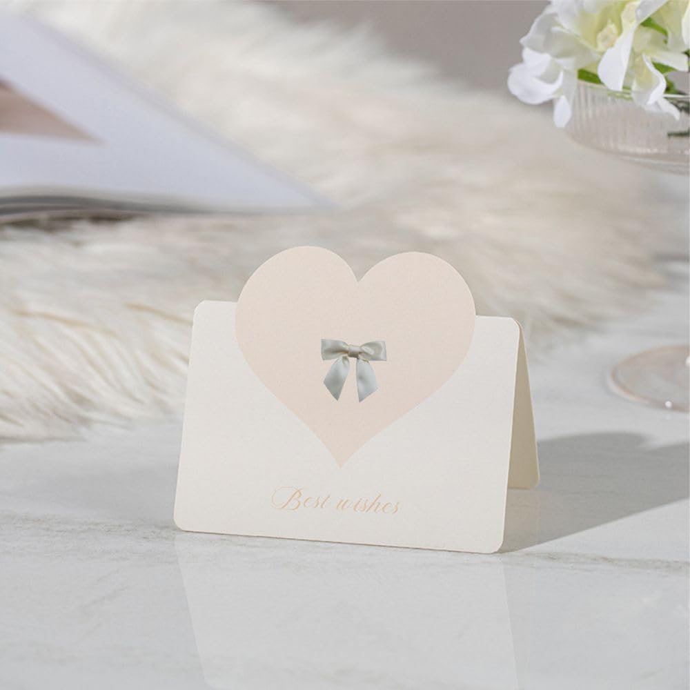 2.5" Hgzgch Cream Satin Ribbon Bow for Gift Wrapping, Premade Bows for Crafts, Cake, Party Favors, Handmade Bows with Double-Sided Tape, Self Adhesive Gift Bows for Presents, Treats, Christmas - 50pcs