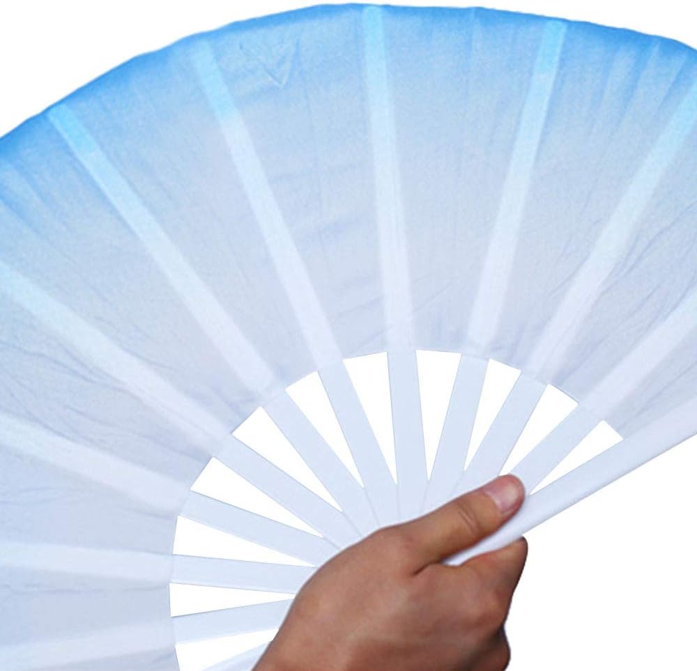 ZooBoo 2Pcs Traditional Chinese Folding Dance Fan - Elegant Taichi Kungfu Performance Accessory