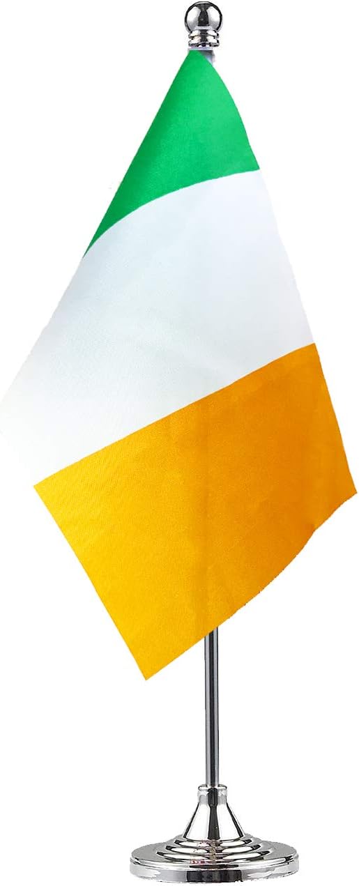 Ireland Irish Flag Table Desk Office Flags,International World Country Flags Banners,Festival Events Celebration,Office Desk Home Decoration