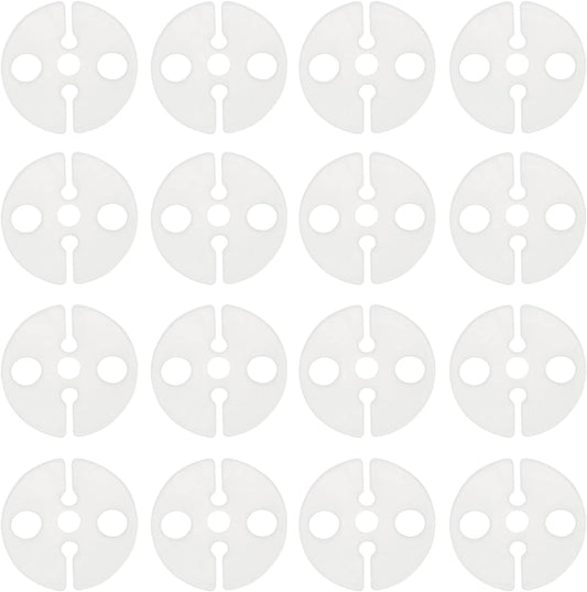 Balloon Clips DGBRSM 100pcs White Round Plastic Balloon Clips Wedding Party Christmas Birthday Accessories for Quick Knotting (23x2mm)