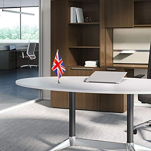 UK Flag British Flags, Small Mini British Desk Flag, Used for Table Office Classroom Home Patriotic Events Decorations