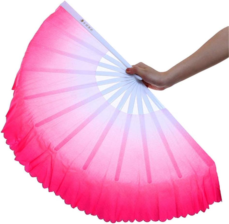 ZooBoo 2Pcs Traditional Chinese Folding Dance Fan - Elegant Taichi Kungfu Performance Accessory