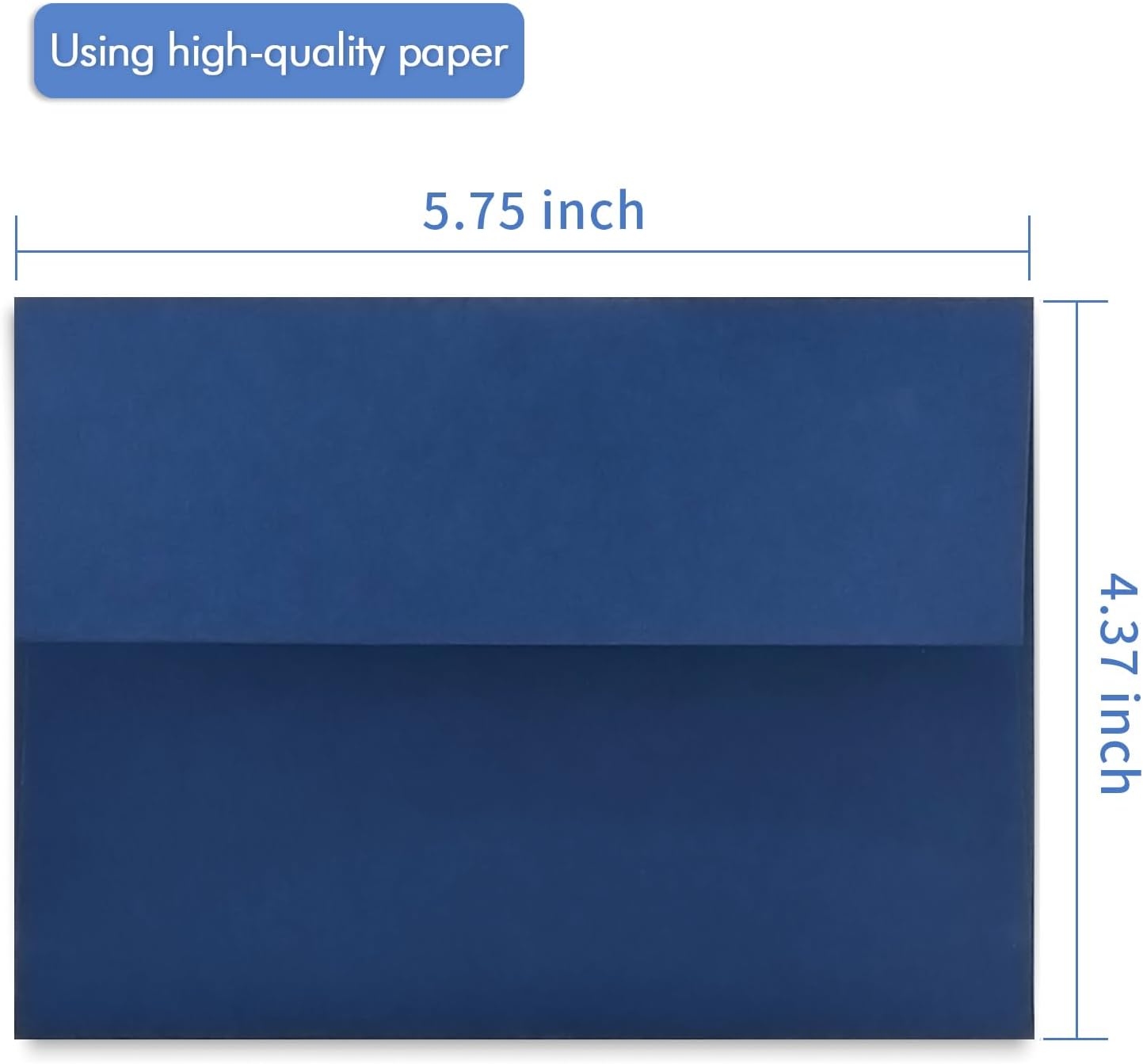 100 Pack A2 Blue Envelopes Self Sealing Adhesive Perfect for Weddings, RSVP, Invitations, Baby Shower,Greeting Cards,Announcements, Thank You Notes| A2(4.375 x5.75 Inches)