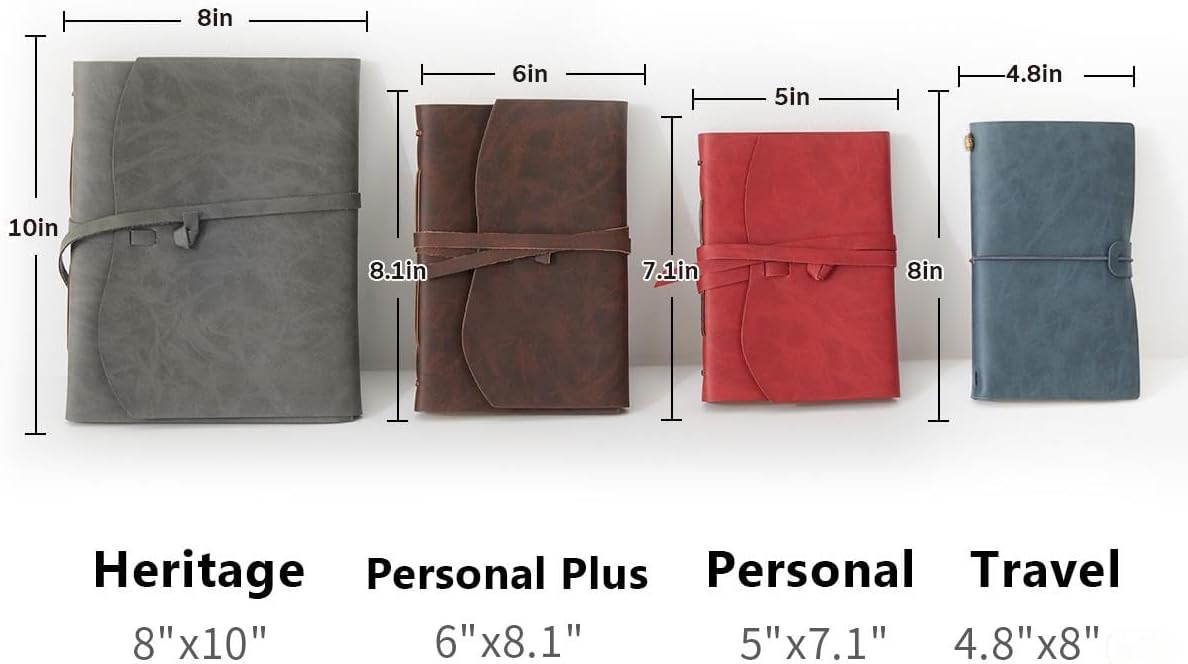 Genuine Leather Notebook - 5x7.1 Inch Vintage Journal for Writing, Travel, Artists, Women and Men - Blue