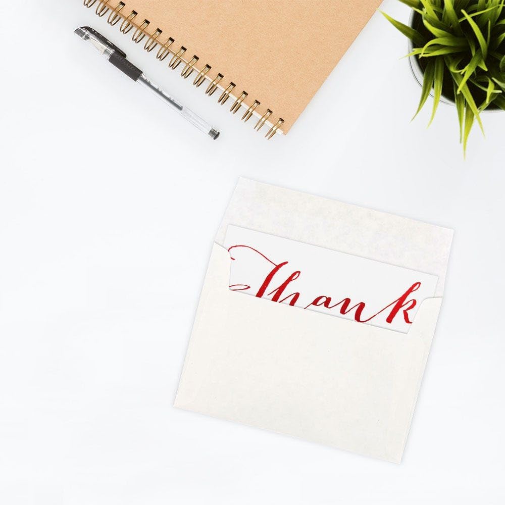 JAM PAPER A6 Parchment Invitation Envelopes - 4 3/4 x 6 1/2 - White Recycled - 50/Pack