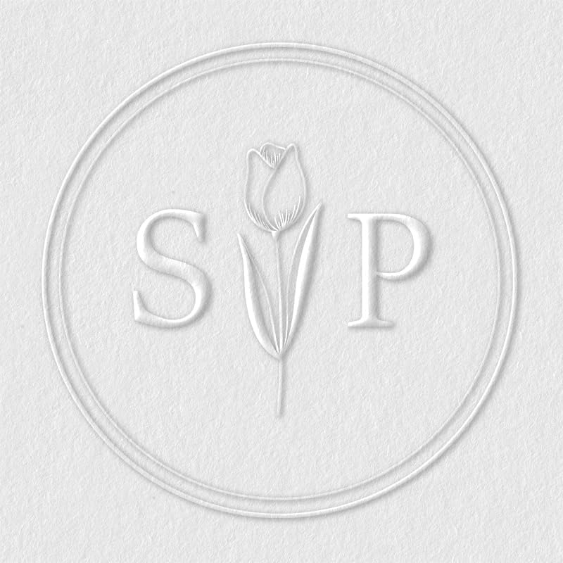 Personalized Wedding Embosser | Custom Made with Initials or Monograms for Couples | Elegant Designs for Stationery, Invitations, Napkins, and More (Design 1)